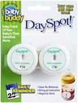 Baby Buddy DaySpot Daily Reminder, Baby Formula Organizer and Breastfeeding Storage Essentials, Baby Feeding Supplies, Helpful Baby Products for Storing Baby Bottles by Date, White, 2 Count