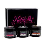 Naturally Wicked Original Mamma Kit - 3 Step Body Care Set For Mothers inc. Breast Cream, Nipple Mousse & Stretch Mark Potion