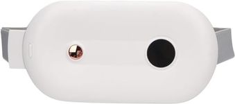 Frizty Portable Cordless Heating Pad for Menstrual Cramps Relief, Heating Pad for Stomach, 3-Speed Temperature Adjustment and 3-Speed Massage Modes, Back and Belly Heating Pad for Women (White)