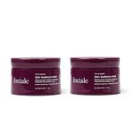 Foxtale- (Pack of 2) De-Tan Face Mask for Glowing Skin| Clay Mask with Lactic Acid for Tan Removal, Reduction in Blackheads| New-Age Ubtan Face Pack for All Skin Types | Men & Women- 75g