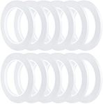 TUPARKA 12 Rolls Double Sided Tape Self-Adhesive Tape for Sewing,Crafts,Handwork,6mm x 20 Meters Each Roll