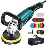 GEVEELIFE Buffer Polisher, 1600W, 7 Variable Speed 1000-3300 RPM Car Buffer Polisher Waxer with Grip, Detachable Handle for Car Polishing, Waxing