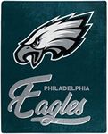 Northwest NFL Philadelphia Eagles Unisex-Adult Raschel Throw Blanket, 50" x 60", Signature