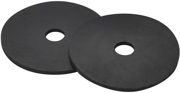 Bolt Dropper Nylon Flat Washers - 1/4"x1-1/4"x1/16" EPDM Black Neoprene Fender Washer - Rubber Washers for Screws Bolts Faucet Household Appliances, Plumbing, Electrical Use - Set of 50