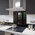 Glass Splashbacks Black - Made by Premier Range in 50cm Wide x 90cm High