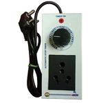 Meru Technologies Mechanical Timer for Fogger, Autoclaves, Fumigation Machine, and Domastic Applications 0-60 Minutes Adjustable