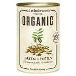 Eat Wholesome Organic Green Lentils 400g (Pack of 12)