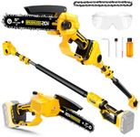 2-IN-1 Cordless 6" Pole Saw & Chain