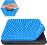 TOEVE Large Gel Seat Cushion For Long Sitting With Non-Slip Covers,Soft & Breathable For Chair,Gaming,Car,Office,Desk Chair and Wheelchair,Office Pads (Blue-40 x 35cm)