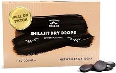 Shilajit Dry Drops from Pure Himalayan Shilajit ® - 60 Counts, 2 Month Supply, Original Siberian Shilajit, 100% Pure, Trace Minerals & Fulvic Acid