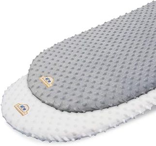 BlueSnail Soft and Strechy Bassinet Sheet, Cradle Sheets for Bassinet Pad/Mattress 2pk(Bassinet, White+Gray)