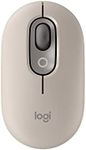 Logitech POP Mouse, Wireless Mouse with Customisable Emojis, SilentTouch Technology, Precision/Speed Scroll, Compact Design, Bluetooth, Multi-Device, OS Compatible -, Mist Sand