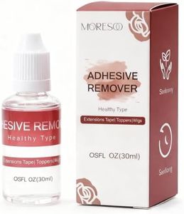 Moresoo Professional Adhesive Remover for Hair Extensions Gently Dissolves Tape in Glue Bonds and Double Sided Tapes Safe Non Damaging 1 Fl Oz