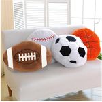 4 Pcs Sports Throw Pillows Fluffy S