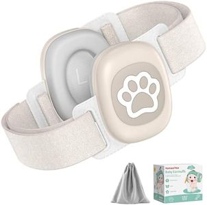 YomauiYee Baby Headphones,Infant Noise Cancelling Earmuffs with Cat Paw Pattern,Infant Ear Protection for Babies 0-48 Months,Baby Travel Essentials for Airplane/Improves Sleep