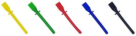 West - 11cm Bright Coloured Plastic PVA Glue Spreader Spatula Sticks - Multi Coloured - Pack of 5 - Perfect For Art And Craft For Kids - Glue Spreaders Kids - Glue Spatula Kids - Kid Craft