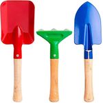 Kids Garden Tools Set by Divine Tree for Kids/Childrens on Christmas, Birthdays and Many More Occasions 3 Pcs Kids Gardening Toys (Trowel,Shovel,Rake)