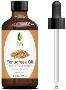 SVA Fenugreek Oil 4oz (118ml) Premium Carrier Oil with Dropper for Hair Care, Hair Oiling, Scalp Massage & Skin Care