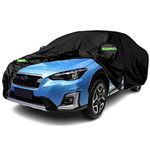 Qnmittry Waterproof Car Covers Compatible with 2004-2024 Subaru Outback, All Weather Custom-fit Car Cover with Zipper Door for Rain Snowproof UV Windproof Protection