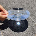 Fresnel Lens Magnifier, Diameter 200mm (7.9''), Focal Length 200mm, Acrylic Lens (not Glass), for Physics Classroom, Solar Heating, Magnifiying, Fire Starter. (Focal Length 200mm)