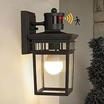 Motion Sensor Outdoor Wall Lantern,