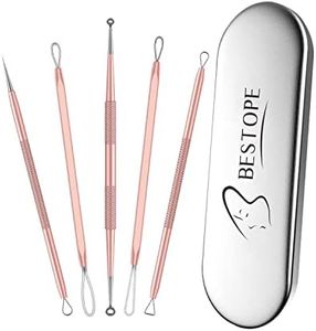 TAYTHI Blackhead Remover Tool, Pimple Popper Tool Kit, Blackhead Extractor Tool for Face, Extractor Tool for Comedone Zit Acne Whitehead Blemish, Stainless Steel Extraction Tools