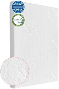 pack and play mattress(38*26*1.5)Pack N Play Mattress Topper for Bamboo Fiber and Washable Cover,graco pack n play mattress is Dual Side Gel Memory Foam Mattress,Playard Mattress for 38”x26”playard