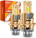 SEALIGHT D4S Bulbs 6500K Cool White Brighter 1:1 Mini Size Plug and Play HID Fog Lights Replacement, IP68 Waterproof 0.01s Instant Start Pack of 2