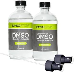 DMSO Liquid 99.95% Pure – 8 oz Glass Bottle with Mister Sprayer – Non‑Diluted, Low Odor Dimethyl Sulfoxide (2 Pack)