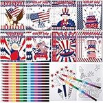 Colarr 24 Pcs 4th of July Coloring 