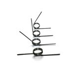 Cilky 10Pcs V-shaped Torsion Spring 0.7mm Wire Diameter Right Rotation Type Torsion Spring 60 90 120 180 Degrees Custom Metal Spring Small Springs Compression (Size : 120 Dregees, Color : 3LAPS_9MM