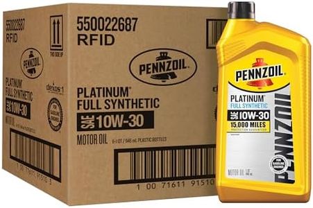 Pennzoil Platinum Full Synthetic 10W-30 Motor Oil (1-Quart, Case of 6)