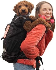 K9 Sport Sack Knavigate | Dog Carrier Dog Backpack for Most Dog Sizes | Front Facing Adjustable Dog Backpack Carrier | Veterinarian Approved (X-Large, Midnight Black)