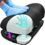 Adjustable Cloud Foot Rest for Under Desk at Work with Pressure Point Nodes - Ergonomic Memory Foam Office Foot Stool & Under Desk Footrest for Gaming & Home Office, Supports Posture