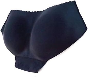 Padded Panties for Women Padded Underwear Hip Butt Enhancer Pads Panty Seamless Booty Lifting Control Panties (Black-L)