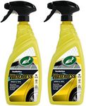 Turtle Wax 53143 Wash & Wax Waterless Car Cleaning Spray - 1 Step Car Shampoo Without Water (2 x 750ml)
