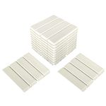 Plantex Tiles for Floor-Interlocking Heavy Plastic Tiles/Garden Tile/Quick Flooring Solution for Indoor/Outdoor Deck Tile-Pack of 12 (Off - White)