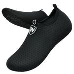 WateLves Water Shoes Barefoot Shoes Mens Women Beach Aqua Socks Swim Swimming Pool(Snowflake Black 9/10)