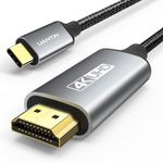 UANTIN USB C to HDMI Cable | 4K High-Speed 1.8M USB 3.1 Type-C to HDMI 2.0 Cord for Home Office,[Thunderbolt 3/4 Compatible] with MacBook Pro/Air,Galaxy S8 to S23, iPad Pro, iMac, Surface, Dell