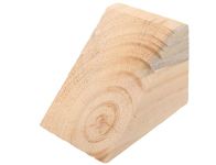 Patel Enterprise Wooden Blocks Wheel Chocks ( Sise : 145MM H X 254MM W X 287MM ) for Car Motorcycle Wheel Chock Chocks Wooden Wheel Chock (Pack of 1)