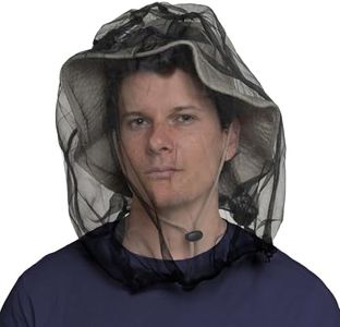 Mosquito Head Net Mesh - Bug Face Netting for Hats - Insect Net Mask Cover from Gnats, No-See-Ums & Midges with Extra Fine Fly Screen Holes - Outdoor Protection / Shield for Men & Women. Chemical Free