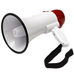 Seismic Audio - SA-MEGA2 - Lightweight Portable Megaphone with Siren - PA/DJ, Live Sound use