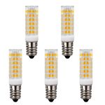 Best to Buy(5-PACK) E12 75-SMD 2835 7W LED Light Bulb, AC 110V-130V，500-550LM,Equivalent to 60W Halogen Lamp Replacement,3000K (Warm white)Non-dimmable