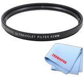 62mm Pro series Multi-Coated High Resolution Digital Ultraviolet Filter For Sigma 18-250mm F3.5-6.3 DC Macro OS HSM, Sigma 70-300mm f/4-5.6 DG OS Lens, Sigma 18-200mm f/3.5-6.3 II DC OS HSM Lens