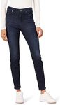 Amazon Essentials Women's Standard New Skinny Jean, Dark Wash, 12 Long