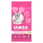 IAMS Proactive Health Dry Cat Food Adult, Sensitive Digestion & Skin, Turkey, 2.72kg Bag