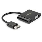 StarTech.com DisplayPort to HDMI VGA Adapter - DP 1.2 HBR2 to HDMI 2.0 (4K 60Hz) or VGA 1080p Converter Dongle - DP to HDMI or VGA Monitor Adapter - Digital Video Display Adapter (DP2VGAHD20)