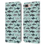 Head Case Designs Officially Licensed Andrea Lauren Design Sharks Sea Animals Leather Book Wallet Case Cover Compatible With Apple iPhone 7 Plus/iPhone 8 Plus