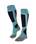 FALKE Women's SK2 Ski Socks Medium Cushioning Shin Padding Anti Blister Warm Breathable Quick-Drying Climate-Regulating Odour-Neutralising Wool Functional Yarn 1 Pair