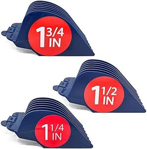 Clipquik Premium XL Clipper Guards, Extra Strong and Sturdy, 1.75 Inch (44mm) 1.5 Inch (38mm) 1.25 Inch (32mm) (#14, #12, #10) Extra Long, Large Guide Comb Set Fits Most Wahl Full Size Hair Clippers